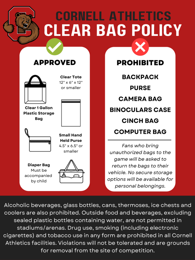 BAG POLICY – BIG RED GAME DAY